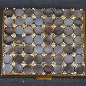 BOGO Vintage Marhill Mother of Pearl Compact 3" L X 2 1/2" W